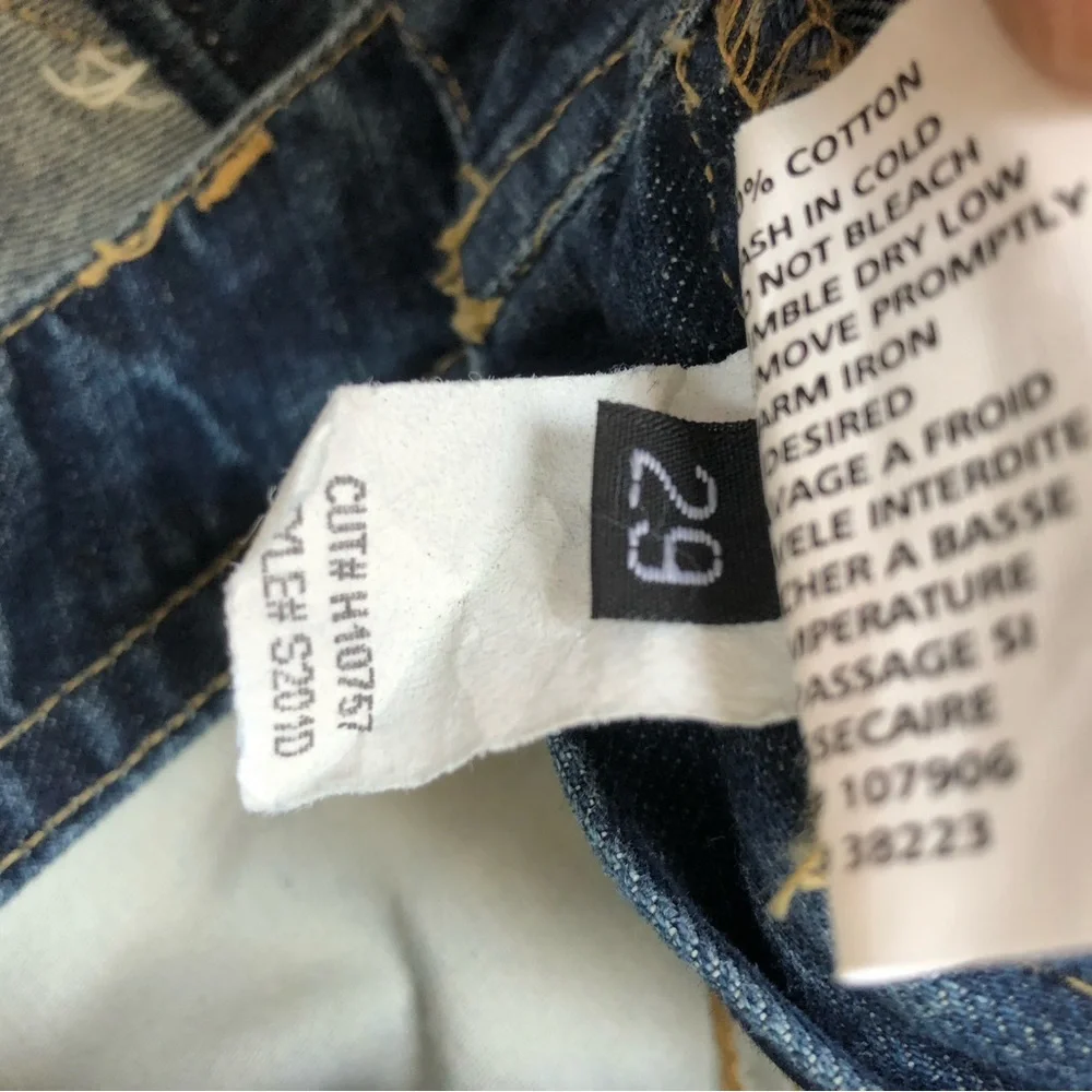 Hudson Jeans Vintage Y2K Distressed Denim Mini Skirt Flap Pockets